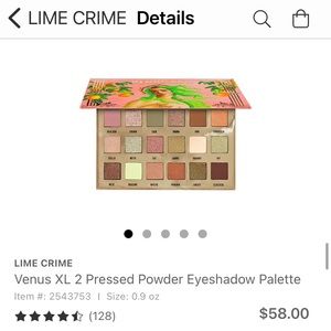 LIME CRIME- Venus XL II eyeshadow palette